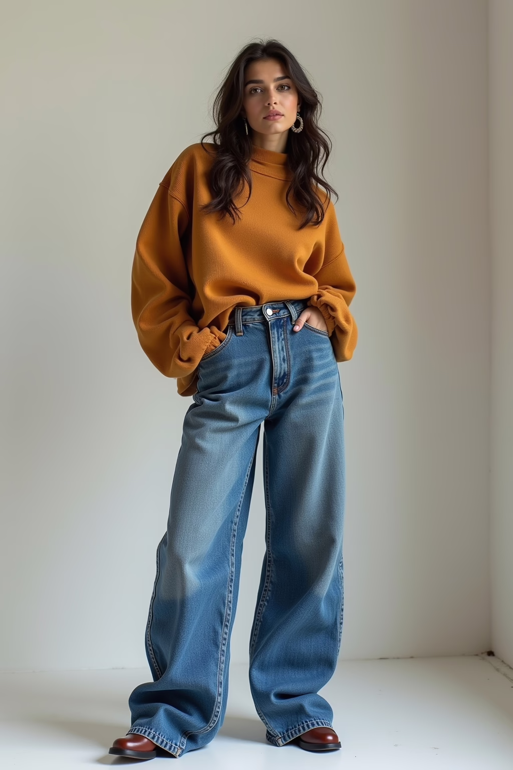 8 Baggy Jeans Outfit Ideen für jeden Stil 16 baggy jeans outfit outline 4
