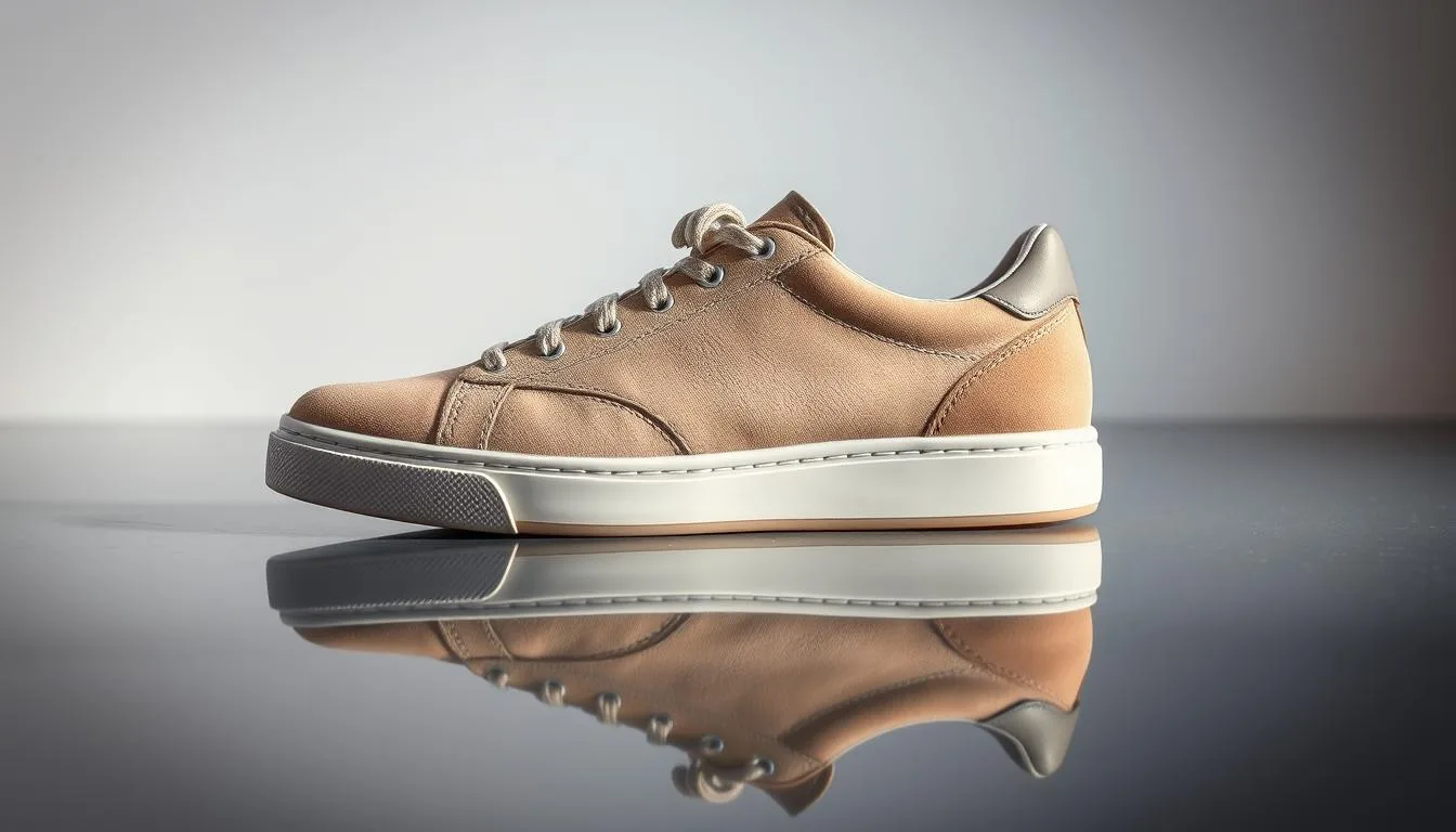 neutrale Schuhe Materialmix