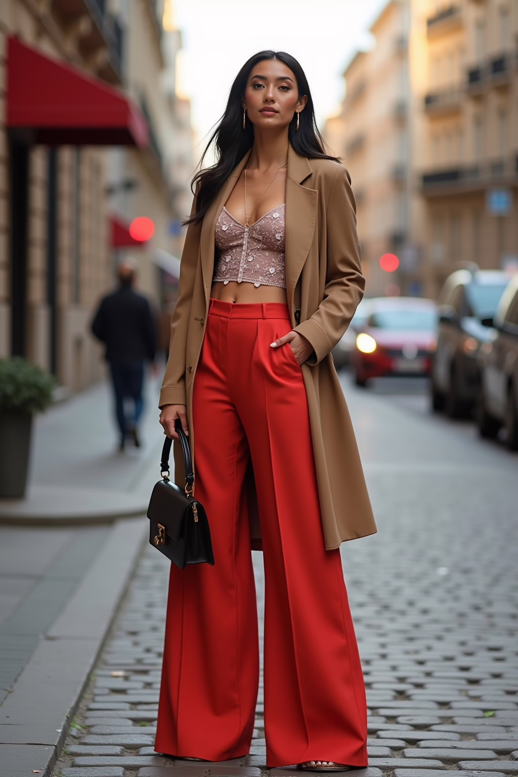 8 Outfit-Ideen: Weite Hose kombinieren 13 outfit weite hose kombinieren outline 1